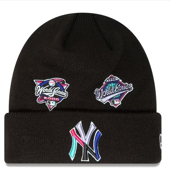 New Era Other - NEW ERA MLB New York Yankees Black Polar Lights Cuffed Knit Hat